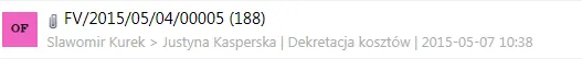 sprawa na liście